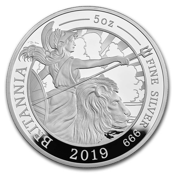 2019 Great Britain 5 oz Proof Silver Britannia 2019 Great Britain 5 oz Proof Silver Britannia